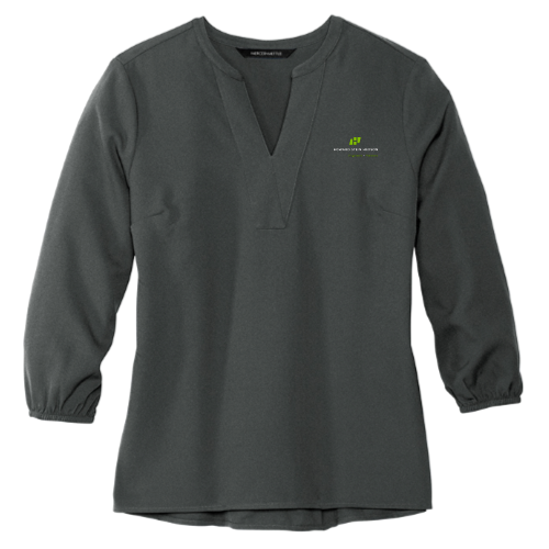 Howard Stein Hudson - MERCER+METTLE Women's Stretch Crepe 3/4-Sleeve Blouse v1