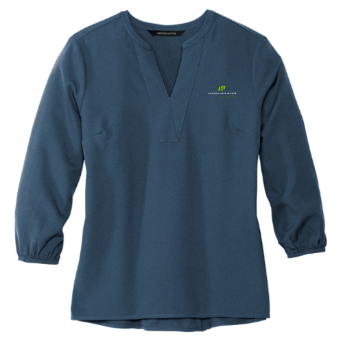 Howard Stein Hudson - MERCER+METTLE Women's Stretch Crepe 3/4-Sleeve Blouse v1