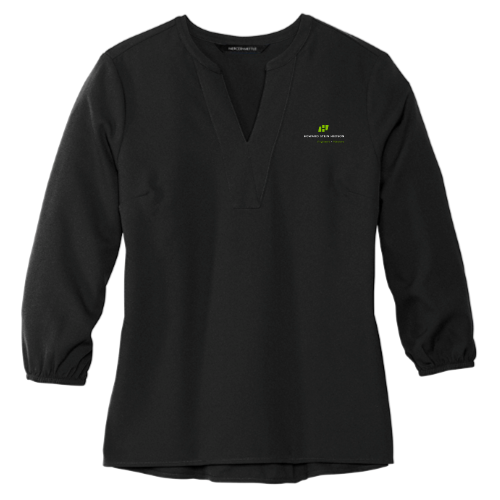 Howard Stein Hudson - MERCER+METTLE Women's Stretch Crepe 3/4-Sleeve Blouse v1